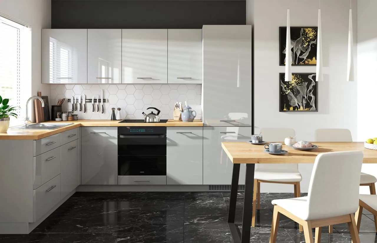 Ciemna podłoga w kuchni jakie meble wybrać, aby uniknąć błędów