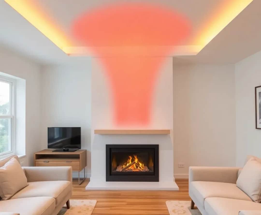 Wylot ciepłego powietrza z kominka na jakiej wysokości, aby uniknąć błędów